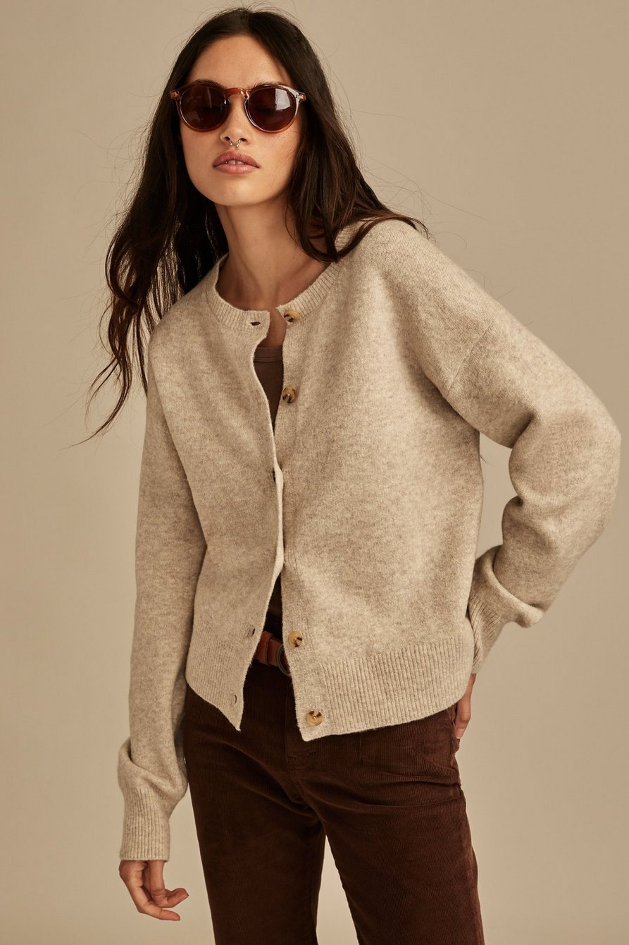 CLOUDSOFT CREW NECK CARDIGAN | Lucky Brand
