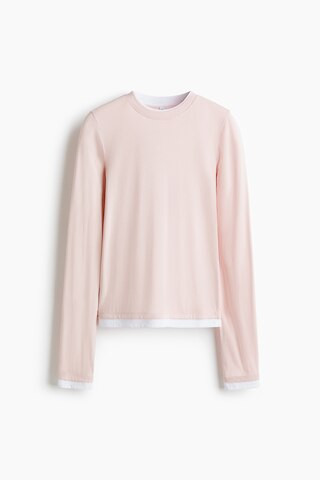 H & M - Shirt im Lagenlook - Rosa - Damen | H&M (DE, AT, CH, NL, FI)