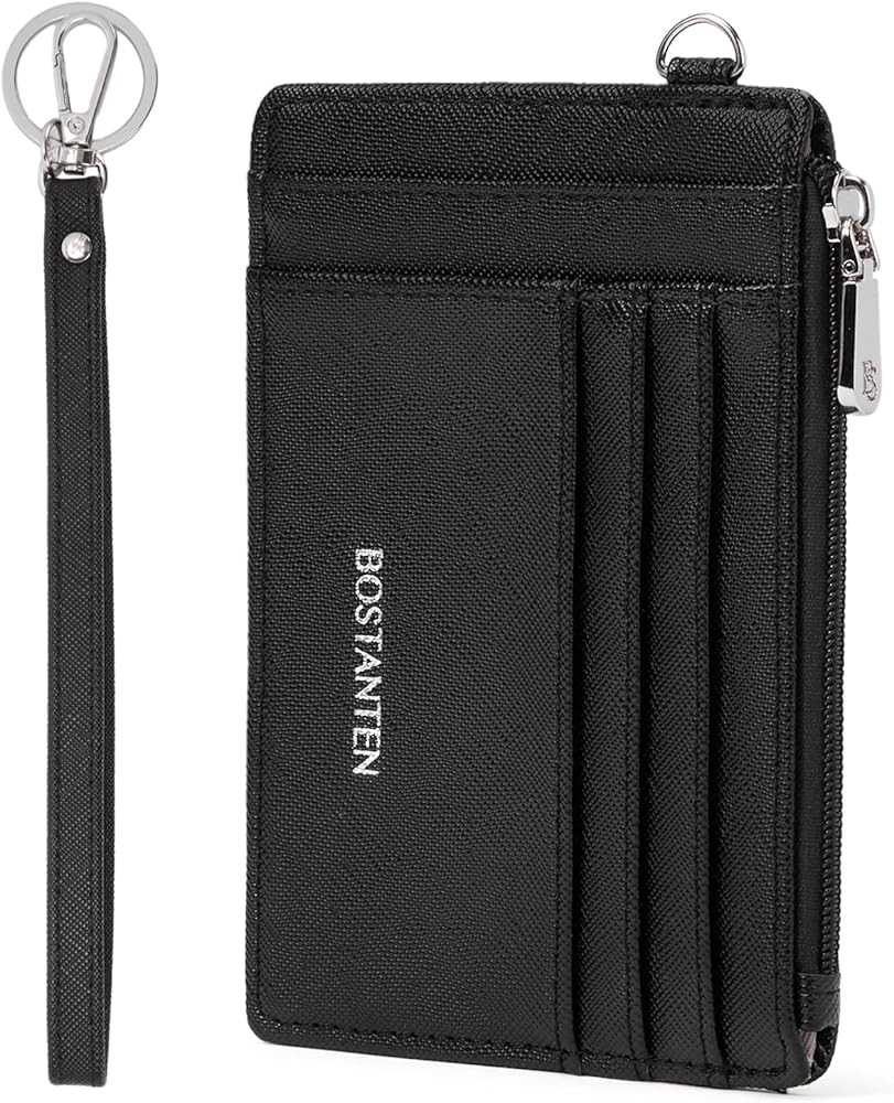 BOSTANTEN Small Wallet For Women RFID Leather Credit Card Holder Slim Wristlet Keychain Wallet Wi... | Amazon (US)