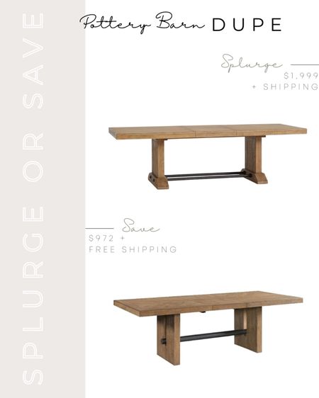 Pottery Barn Dupe | Pottery Barn Inspired | Pottery Barn Dining Table | Pottery Barn Dining Room | Pottery Barn Look for Less | Pottery Barn Fort Extending Dining Table Look Alike | Pottery Barn Look Alike | Splurge or Save | Pottery Barn Extending Dining Table | Wood Extending Dining Table | Trestle Dining Table | Trestle Wood Dining Table | Rustic Dining Table | Rustic Style | Rustic Design | Pottery Barn Dining Room Table | Pottery Barn Dining Room Ideas Farmhouse | Pottery Barn Dining Table Ideas | Pottery Barn Fort Dining Table | Pottery Barn Fort Table | Pottery Barn Inspired Dining Room | Pottery Barn Inspired Dining Table | Farmhouse Dining Room | Farmhouse Dining Table | Farmhouse Dining Room Ideas

#LTKsalealert #LTKhome