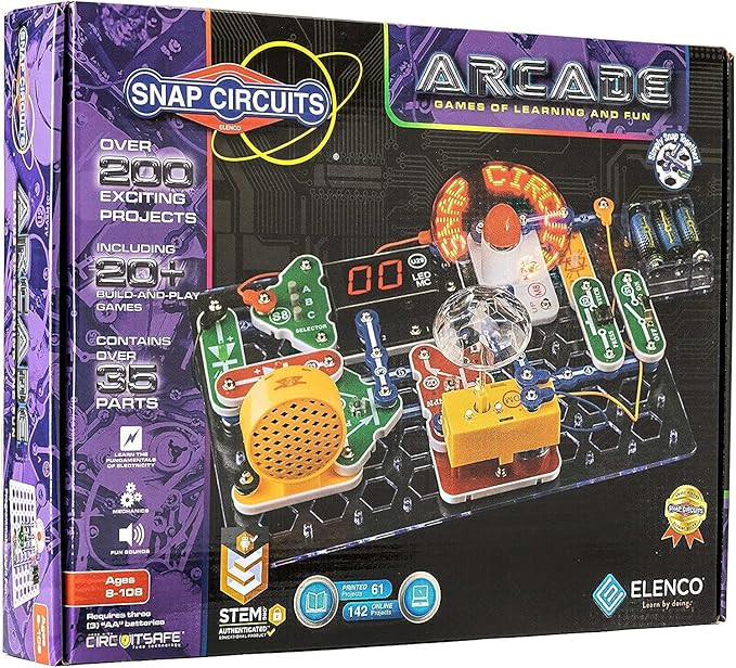 Snap Circuits “Arcade”, Electronics Exploration Kit, Stem Activities for Ages 8+, Full Color ... | Amazon (US)