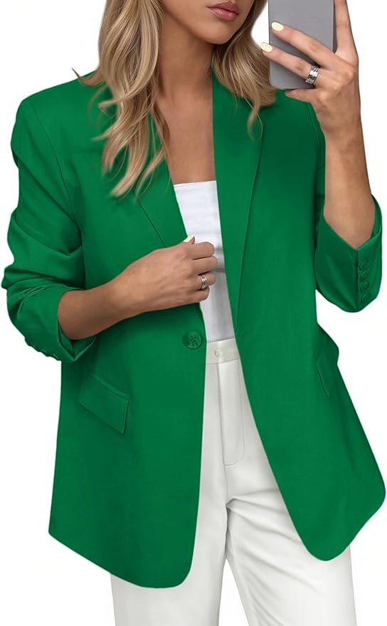PRETTYGARDEN Blazers for Women Business Casual Outfits 2025 Fall Fashion Open Front Long Sleeve S... | Amazon (US)