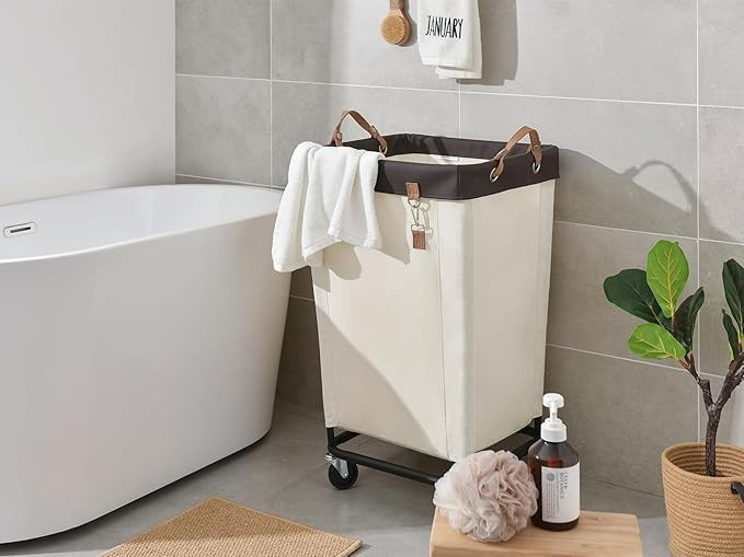 StorageWorks Laundry Hamper with Wheels, 160L Large Hampers for Laundry Rolling Laundry Basket, D... | Amazon (US)