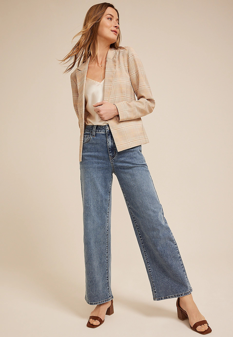 m jeans by maurices™ Classic High Rise Wide Leg Jean | Maurices