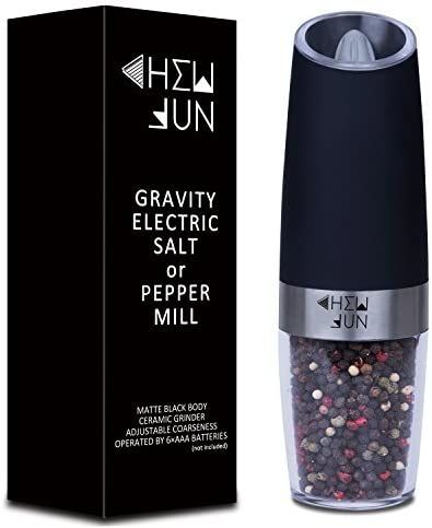 Electric Gravity Pepper Grinder or Salt Mill with Adjustable Coarseness Automatic Pepper Mill Gri... | Amazon (US)