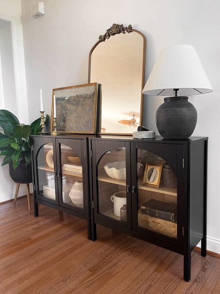 Entryway console table styling ideas. 

Target home. Arched cabinet. Sideboard styling. Home decor. Neutral home decor. Entryway decor. Anthropologie mirror dupe. Amazon home. JCPenney home decor. Walmart planter. Modern decor. Vintage decor  

#LTKunder100 #LTKhome