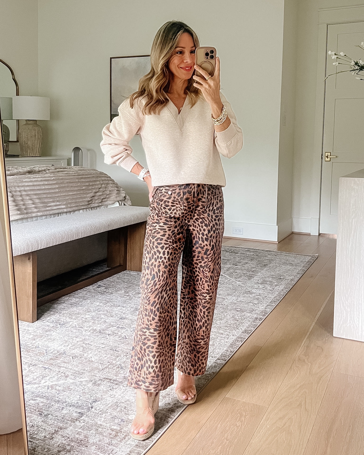 Loft Fashion Finds 

Sweatshirt • Leopard Print Pants

Top Fit: I’m wearing an XS
Jeans Fit: I’m wearing a 25P

#LTKOver40 #LTKSeasonal #LTKPetite
