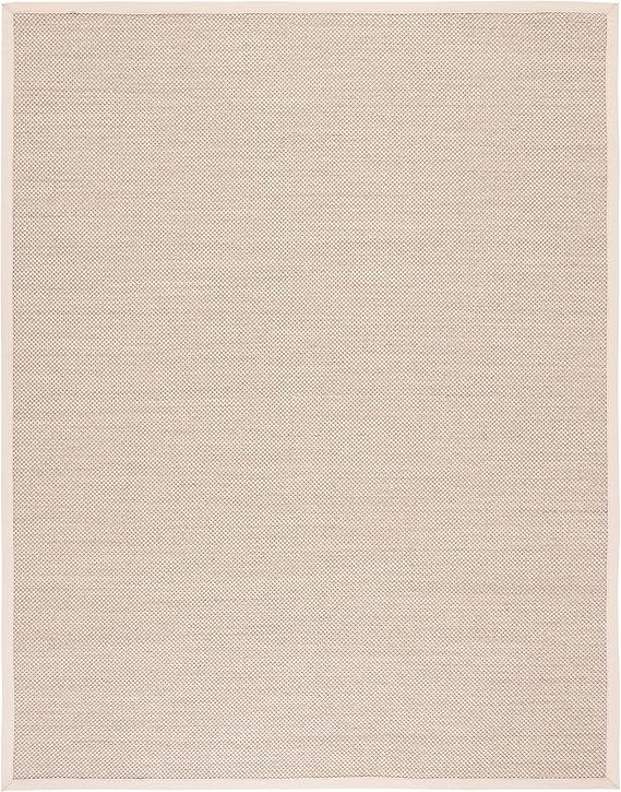 SAFAVIEH Natural Fiber Collection 8' x 10' Marble / Beige NF143C Border Sisal Area Rug | Amazon (US)