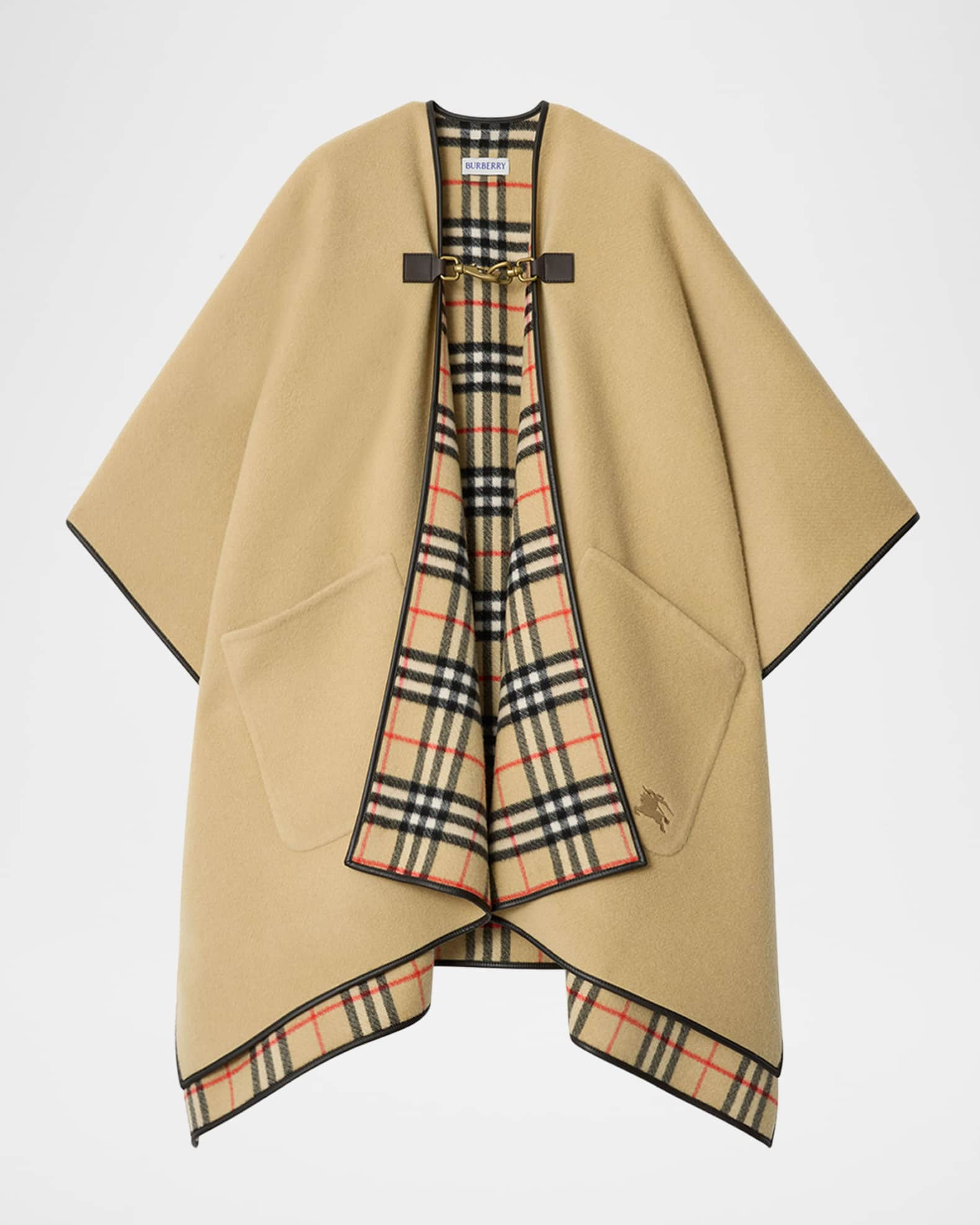 Check Cashmere Cape | Neiman Marcus