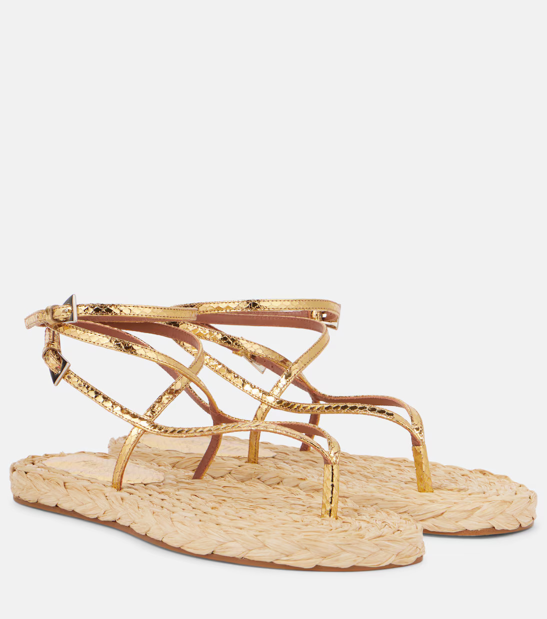 Hydra metallic leather thong sandals | Mytheresa (US/CA)