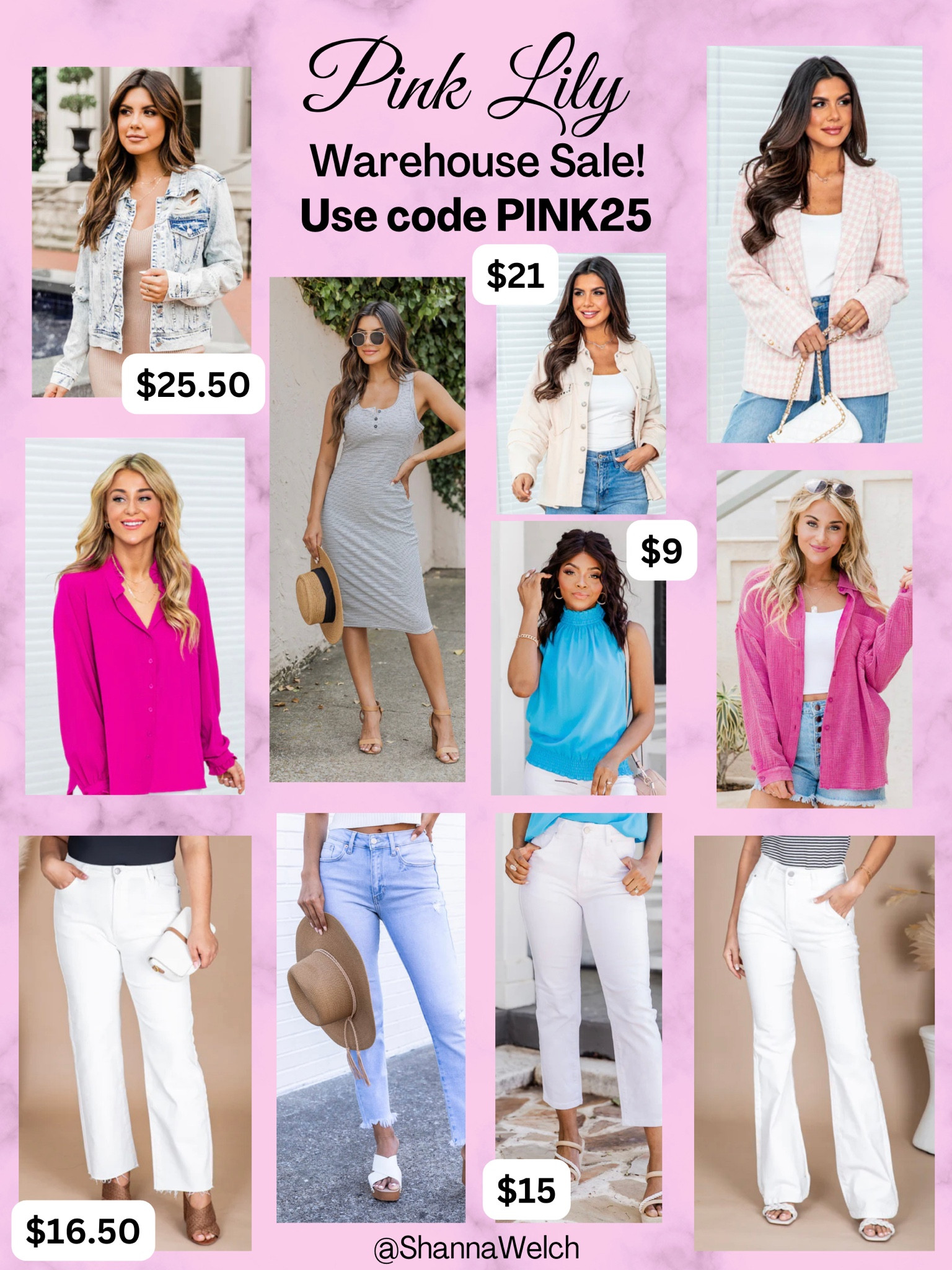 Use code PINK25 for an extra 25% off to get the prices shown here! So many great items on sale, from jeans to workwear to swim and casual wear!

#LTKunder50 #LTKsalealert #LTKworkwear