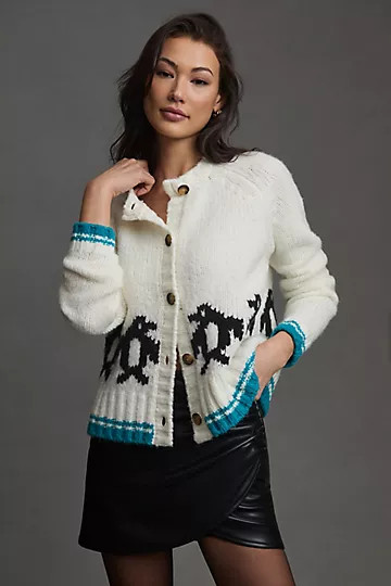 Maeve Penguin Cardigan Sweater | Anthropologie (US)