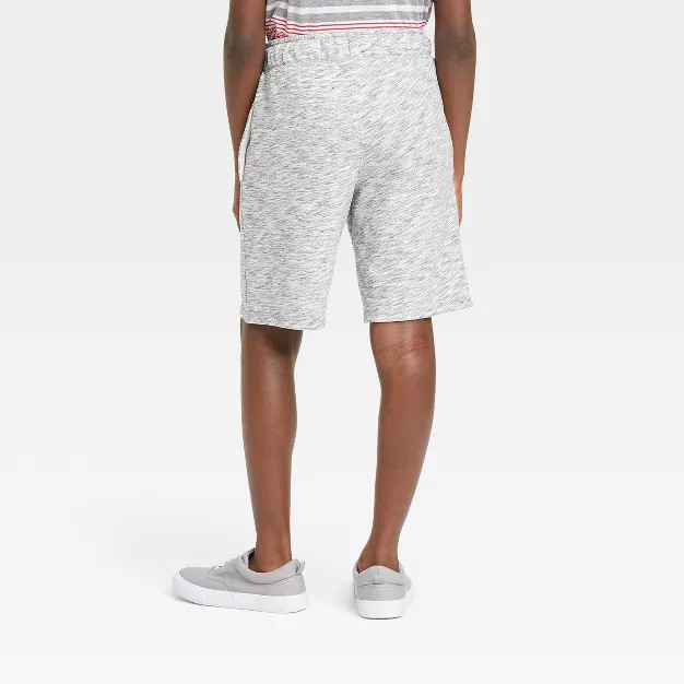 Boys' Pull-On Knit Shorts - Cat & Jack™ Light Gray | Target