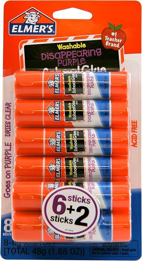 Elmer's Non-Toxic Glue Stick (Disappearing Purple) | Amazon (US)