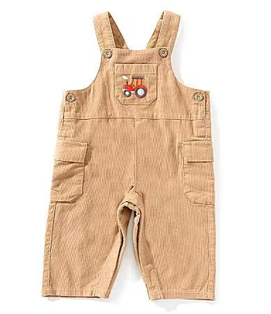Purebaby Baby Boys Organic Cotton Tractor Corduroy Overall - 6/12 Months | Dillard's