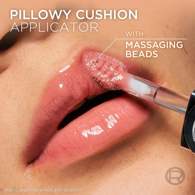 L'Oreal Paris Plump Ambition Hyaluron Lip Oil 24HR Care, Hyaluronic Acid, Cristal Clear, 0.16 fl ... | Walmart (US)