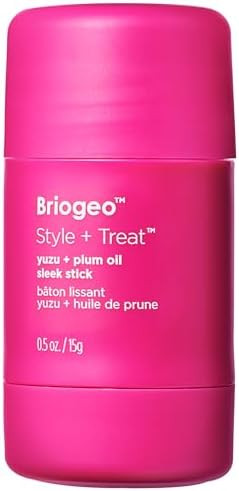 Briogeo Style + Treat Yuzu + Plum Oil Sleek Stick, Vegan Wax Hair Stick, Non-Greasy, Travel-Frien... | Amazon (US)