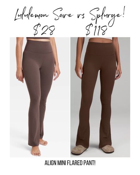 Lululemon dupe from Target for the align high rise mini flared pant! So good and a fraction of the price. I own this color and swear by them!
Fall fashion, athleisure, fall outfit, fall style, comfy style
#LTKunder100

#LTKfindsunder50 #LTKSeasonal #LTKfitness