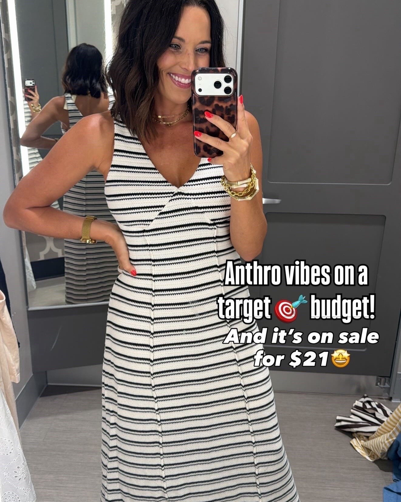 I had to do a double take because this looks SO Anthro. 🤍🖤 The fit is incredibly flattering, the quality feels way more expensive than $21, and it’s one of those timeless dresses you’ll reach for year after year.

Size XS
5’3” for reference

#targetstyle #targetfinds #targetfashion #affordablefashion #summerdress #anthrolookforless #dressfinds #budgetstyle #ltkstyle #targethaul