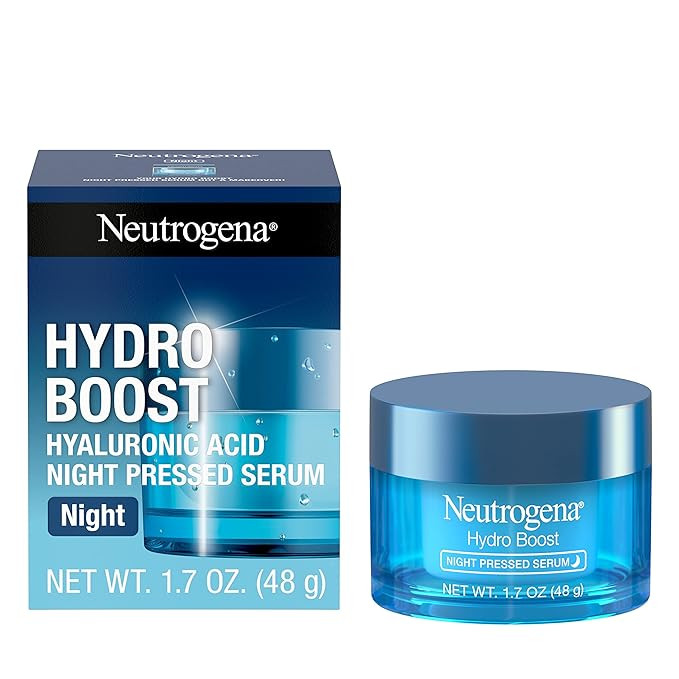Neutrogena Hydro Boost Night Moisturizer for Face, Hyaluronic Acid Facial Serum for Dry Skin, Oil... | Amazon (US)