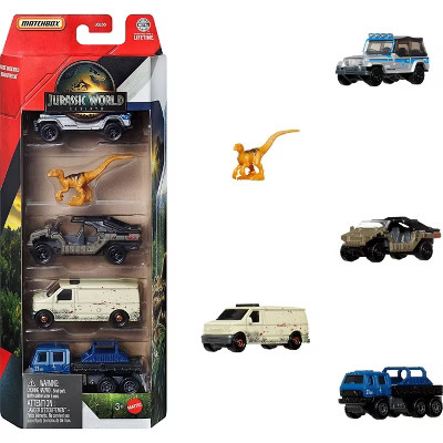 Matchbox Jurassic World Rebirth 5pk 1:64 Scale Die-Cast Toy Cars with 1 Dinosaur (Styles May Vary... | Target