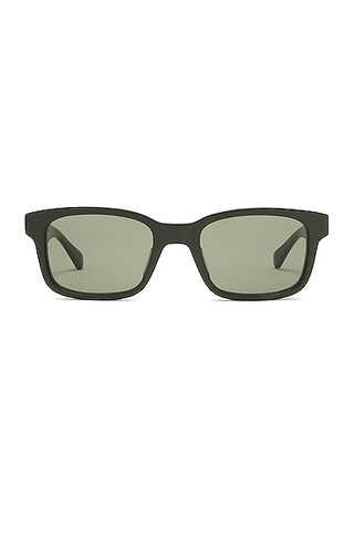 Bottega Veneta BV1146S Sunglasses in Shiny Solid Military Green & Solid Green | FWRD | FWRD 