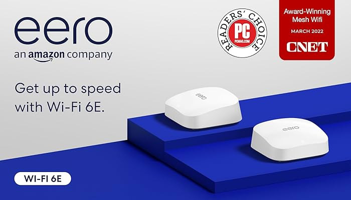 Amazon eero Pro 6E mesh Wi-Fi System | Fast and reliable gigabit + speeds | supports blazing fast... | Amazon (US)