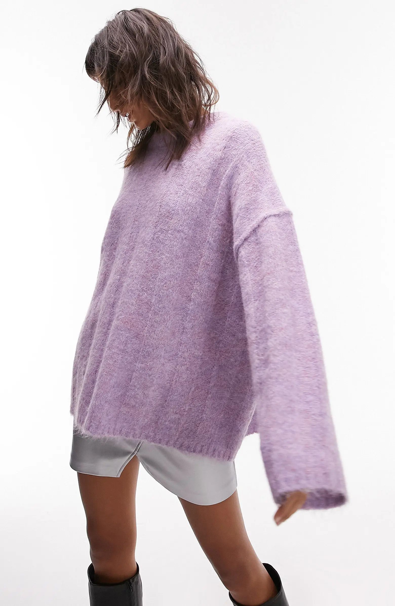 Fluffy Wide Rib Sweater | Nordstrom