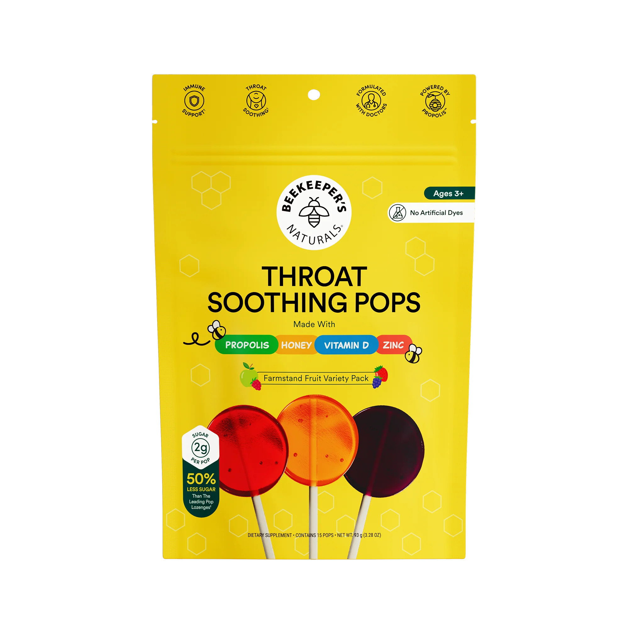 Throat Soothing Lollipops | Beekeepers Natural's