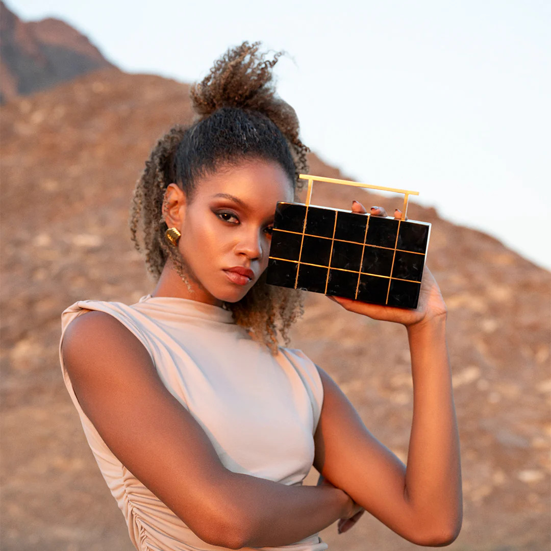 Onyx Crystalline Clutch | Auvré Lifestyle