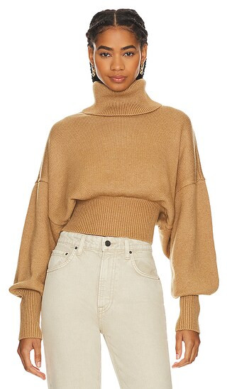 Jovany Turtleneck Sweater in Camel | Revolve Clothing (Global)