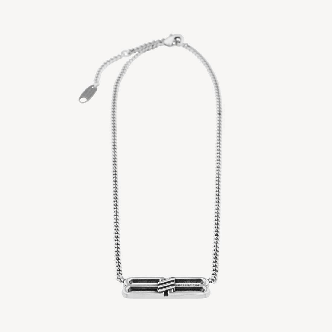 Bb Icon Necklace in Antique Silver | Balenciaga