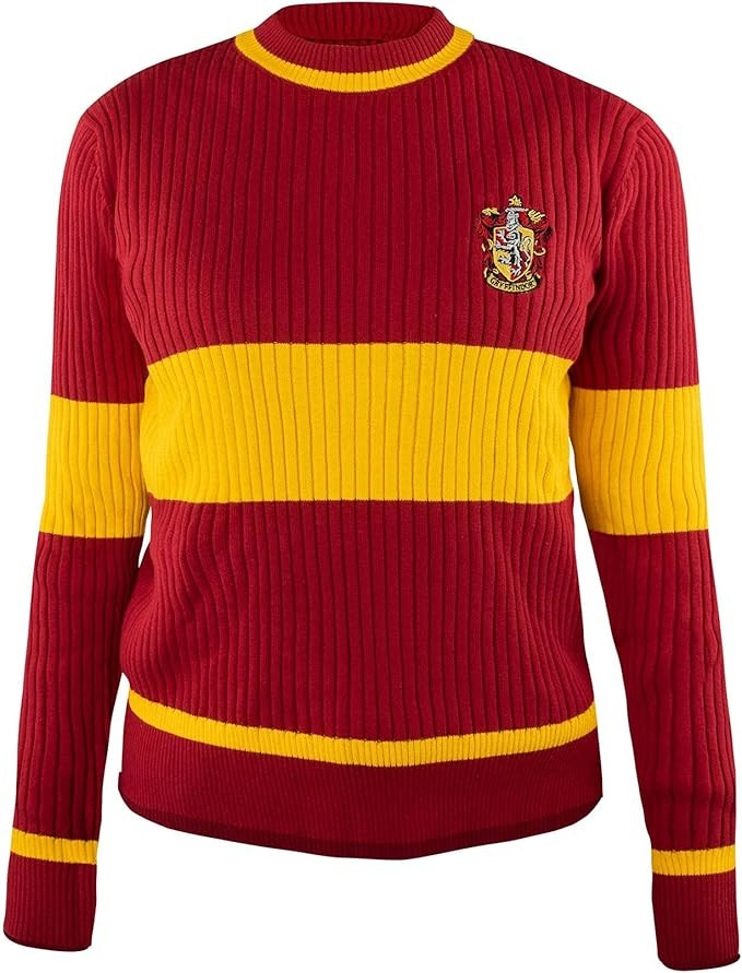 Cinereplicas Harry Potter - Quidditch Sweater Gryffindor/Slytherin/Ravenclaw/Hufflepuff - XS/S/M/... | Amazon (US)
