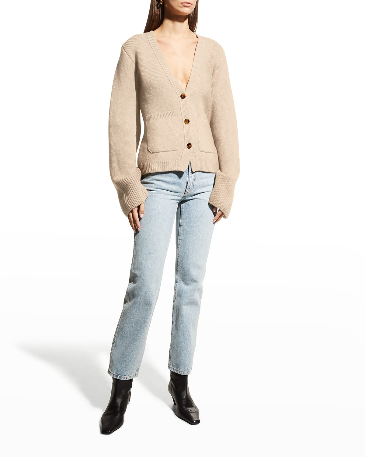 Scarlet Cashmere Cropped Cardigan | Neiman Marcus