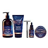 King C. Gillette Complete Men's Beard Care Gift Kit, Double Edge Safety Razor, Beard and Face Wash,  | Amazon (US)