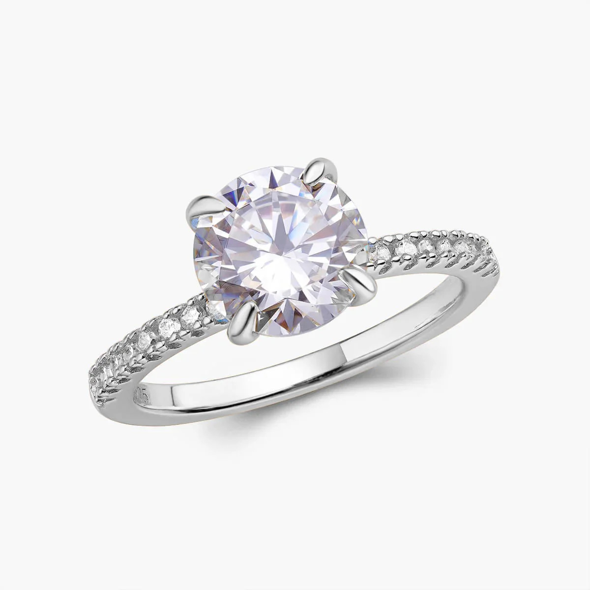 Round Cut Pavé Band Ring | Balmante Jewelry (Global)
