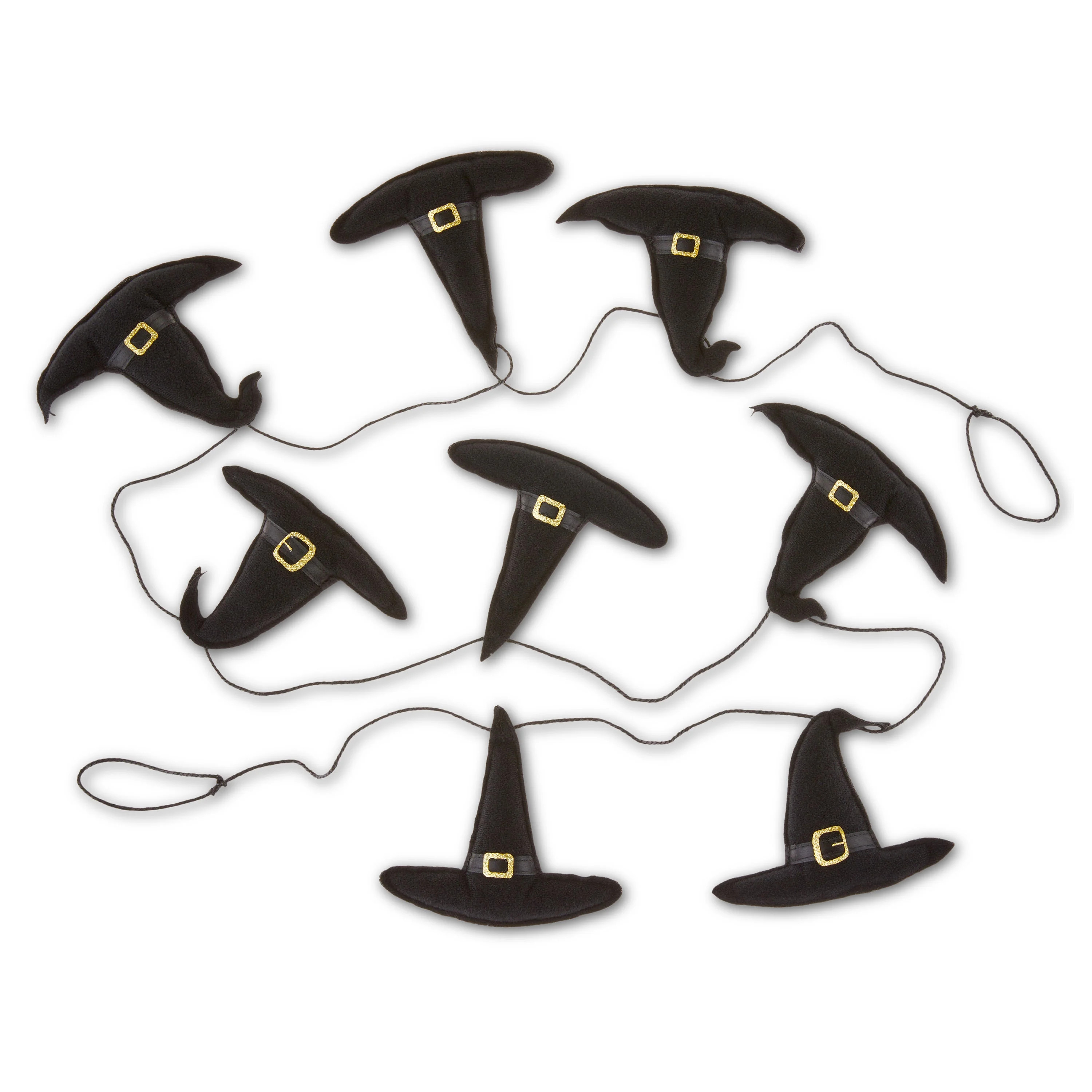Halloween 6ft Black Fabric Witch Hat Garland, Way to Celebrate - Walmart.com | Walmart (US)