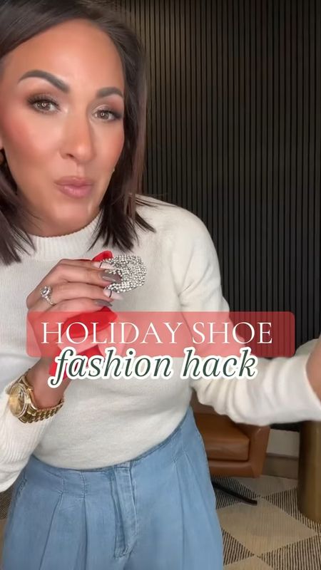 The perfect holiday fashion hack! 

Dress up any shoe for any holiday occasion! 

Will be 🔗🔗 on my Amazon storefront under November Finds! 

#shoehack #fashionhacks #stylehack #holidayshoes #styletips #fashiontips #amazonshoes #amazonfashion #fashionover40 #winterfashiontrends

#LTKstyletip #LTKover40 #LTKshoecrush