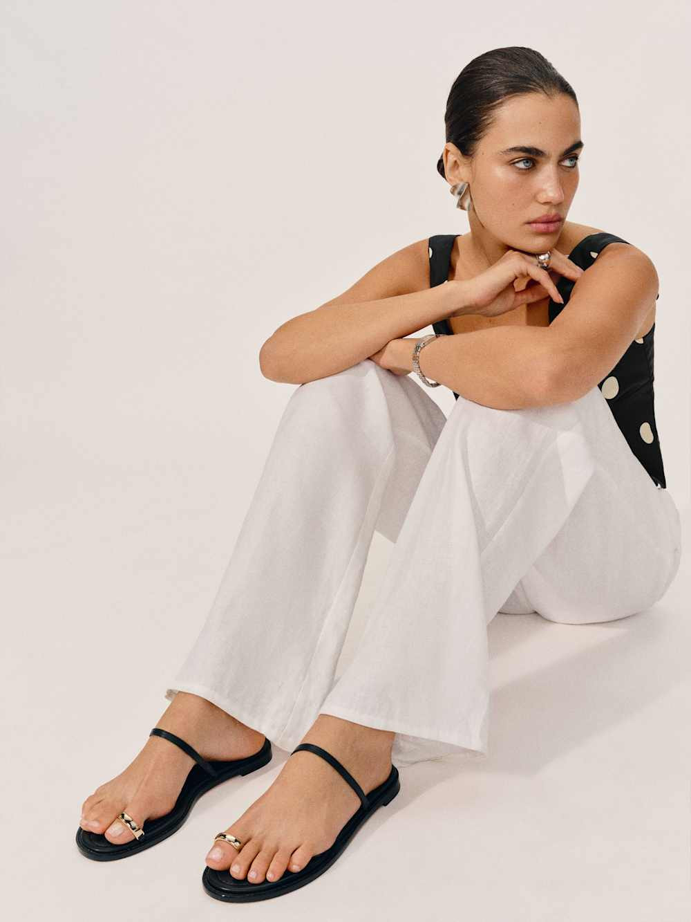 Cassandra Flat Sandal | Reformation (Global)