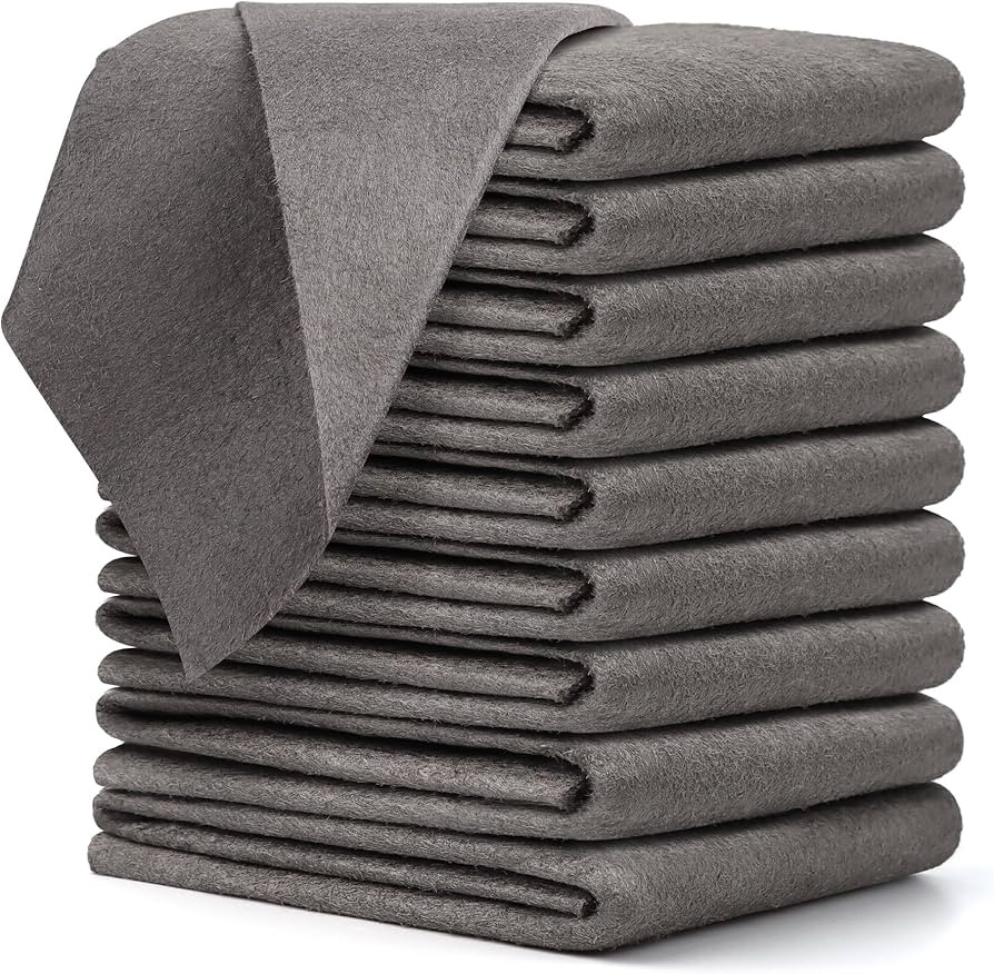 10 Pcs Thickened Magic Cleaning Cloth, Microfiber Streak Free Cleaning Cloths Reuseable Magic Cle... | Amazon (US)