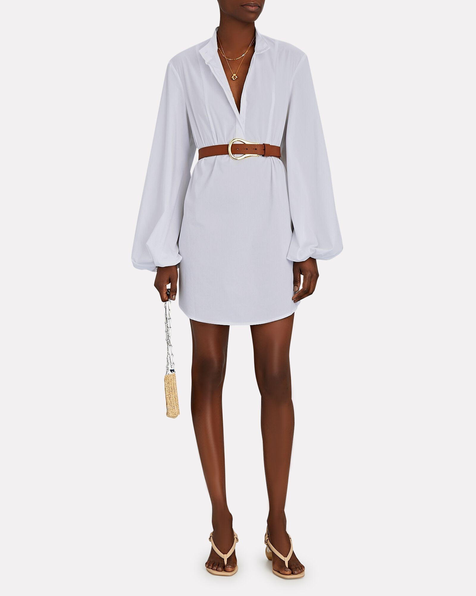 Toni Poplin Mini Tunic Dress | INTERMIX