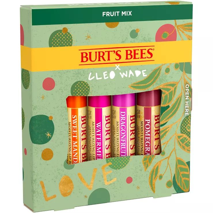 Burt's Bees Beeswax Bounty Fruit Gift Lip Balm - 0.6oz | Target