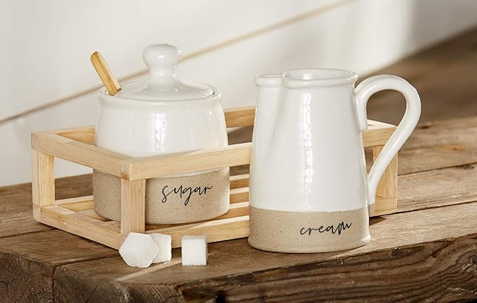 MUD PIE STONEWARE CREAM AND SUGAR | Amazon (US)