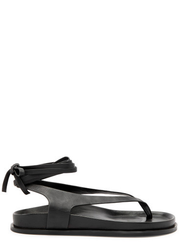 Shel lace-up leather thong sandals | Harvey Nichols