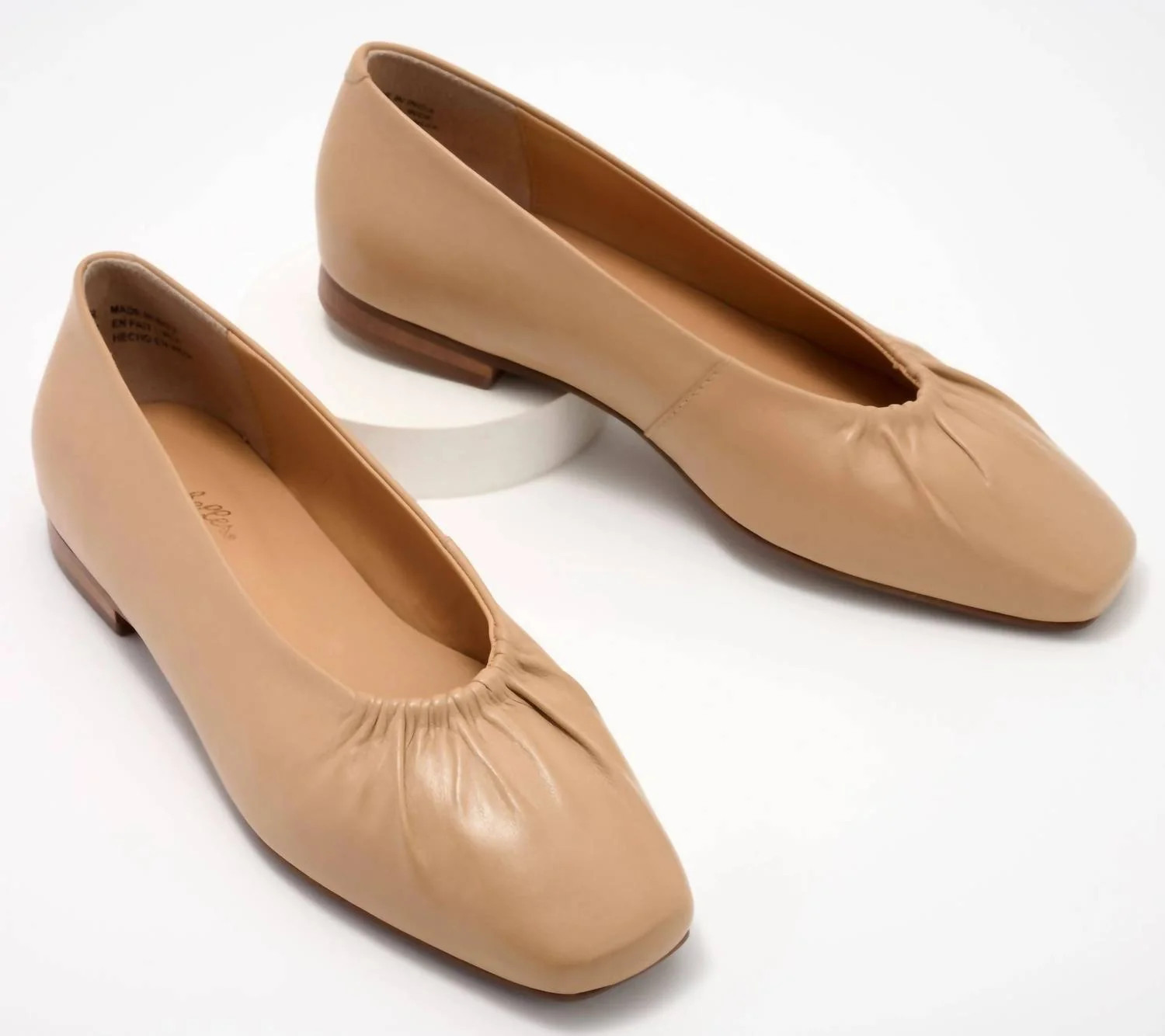 Little Things Gathered Flat Sandal In Beige | Shop Simon
