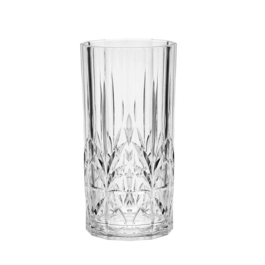 FAUX CRYSTAL SHATTERPROOF HIGHBALL - SET OF 4 | Cooper at Home