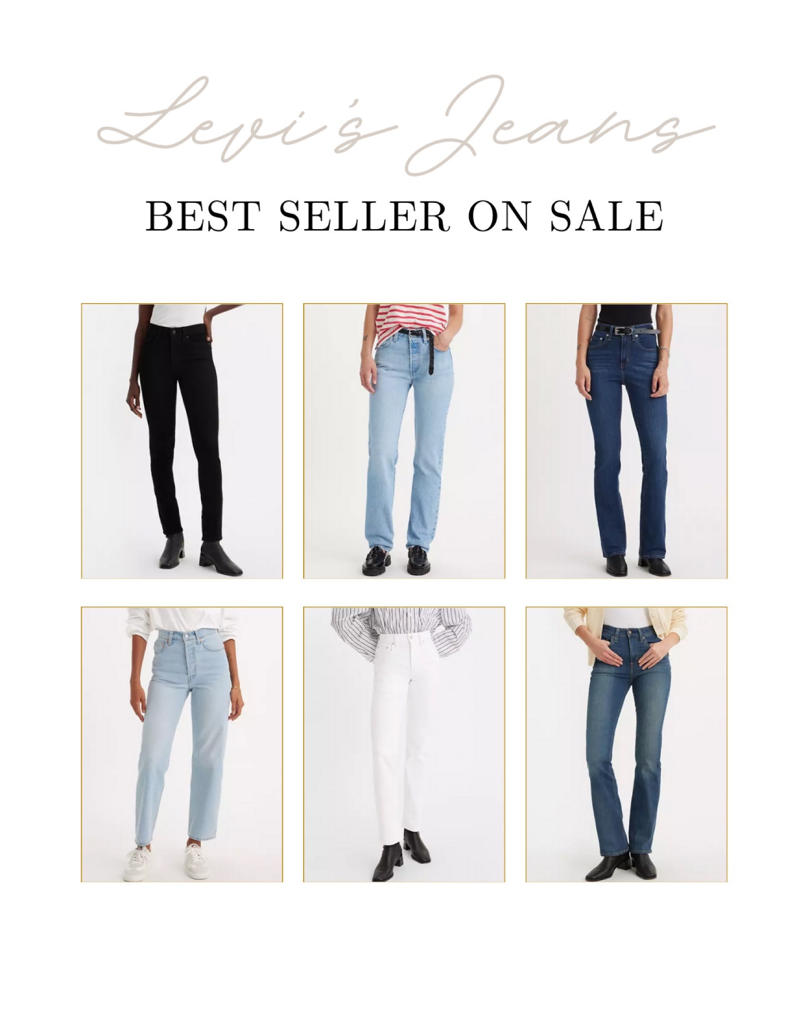 Don't miss out on the best-selling Levi's jeans now on sale. // 

Levi, Levi Jeans, Levis, Levis Jeans, Trending, Best Sellers, Best Jeans, Jeans, Jeans Outfits, Jeans Women, Fashion

#LTKSeasonal #LTKstyletip #LTKfindsunder100