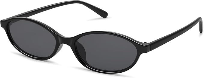 Retro Oval Sunglasses for Women Trendy Small 90s Style Vintage Narrow Cat Eye Frame GM9603 | Amazon (US)
