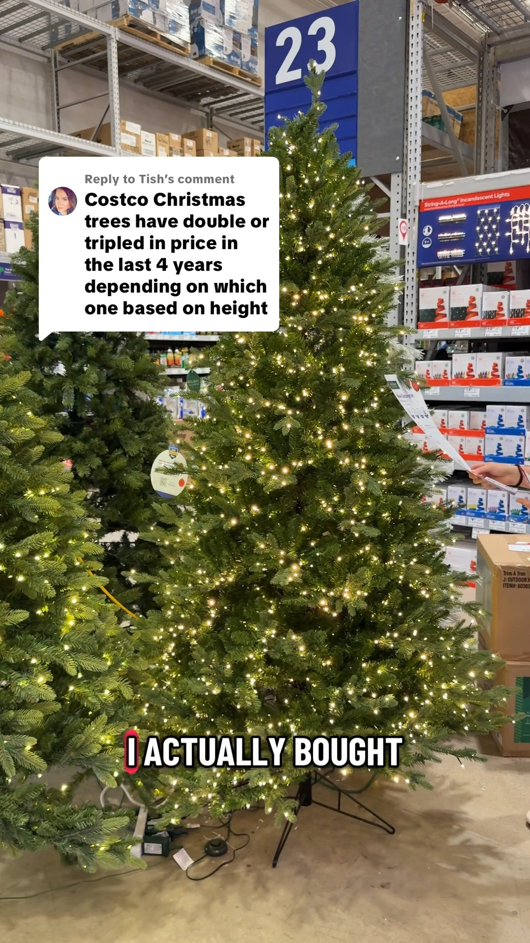 The new Lowe’s Kingston pre-lit twinkle tree might just be the dupe for Home Depot’s Grand Duchess tree 👀 It’s the same price, has warm white lights, and honestly feels like the perfect alternative especially with how expensive the Costco tree has gotten! 🎄 #christmastree #viraltree

#LTKHome #LTKSeasonal