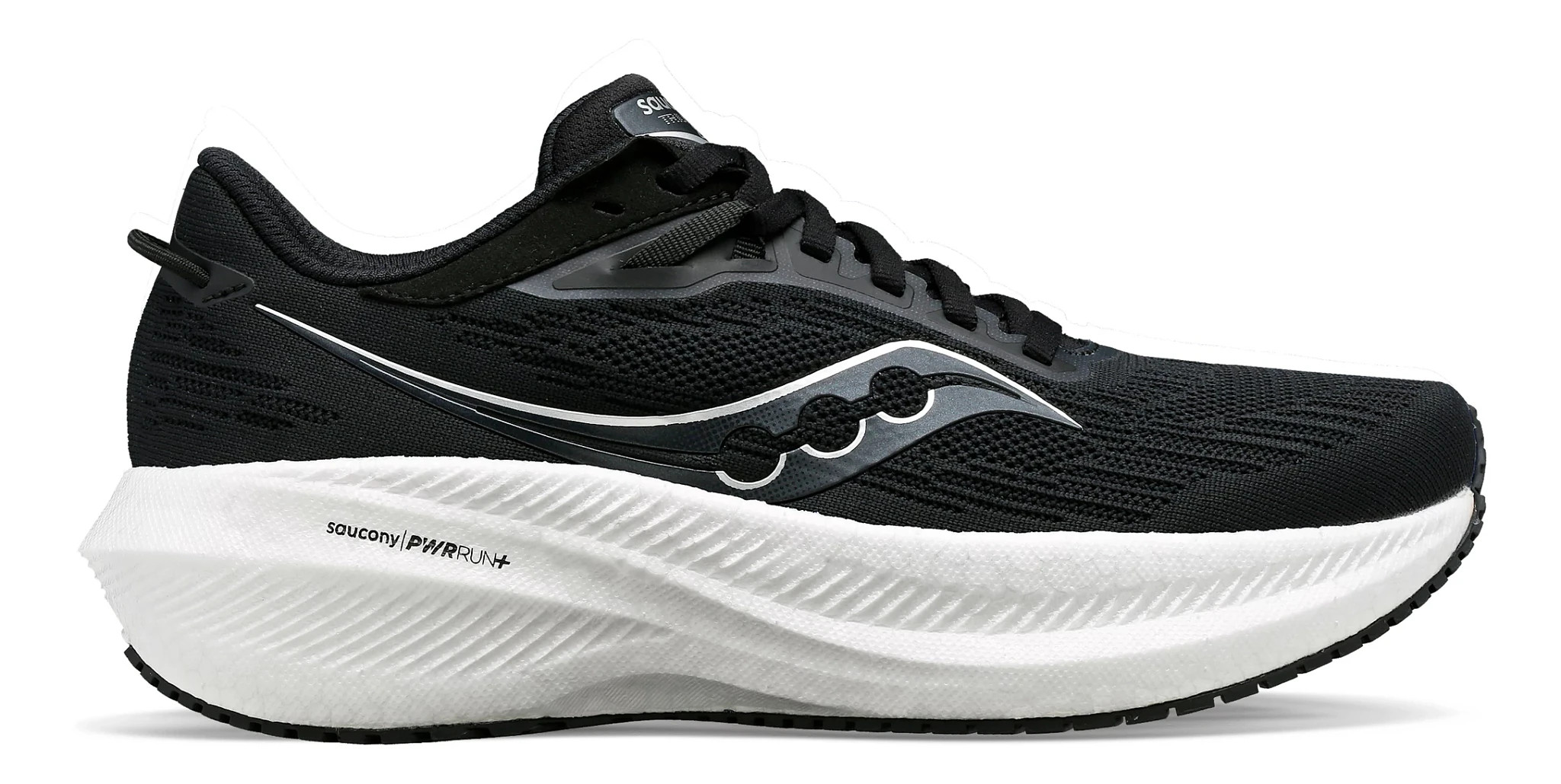 Men's Saucony Triumph 21 - Black / White, Size: 8, Medium | Footwear - Road Runner Sports | Road Runner Sports
